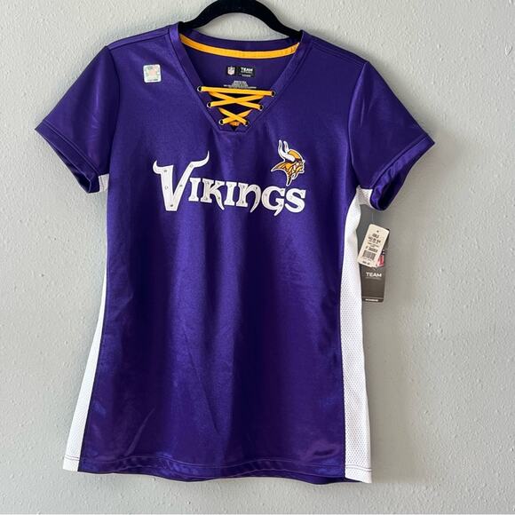 Minnesota Vikings Women’s Jersey Size Large NFL Team Apparel - Picture 1 of 6